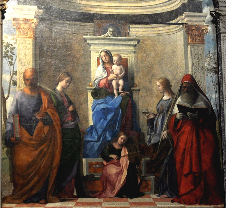 The Madonna and Child with Saints, Giovanni Bellini, 1505